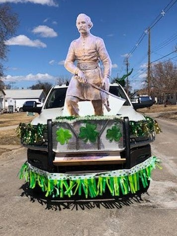 This truck won First Place in O’Neill’s Saint Patrick’s Day Parade, 3/20/2022. Photo provided by Natalie Butterfield. 