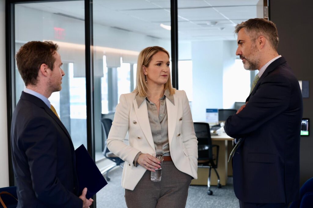 Helen McEntee, Coilin Parsons, and Darragh Gannon